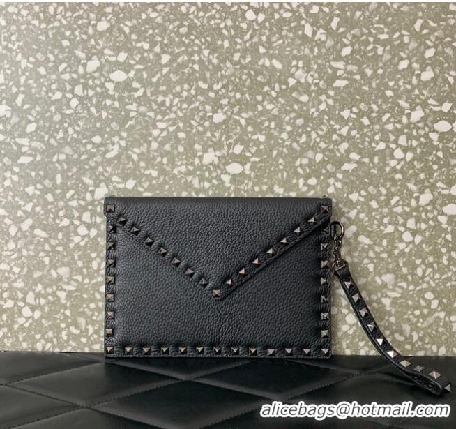 Grade Design VALENTINO GARAVANI ROCKSTUD Clutch 0P87 black