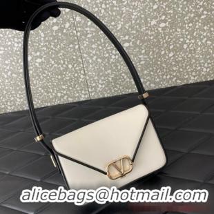 Well Crafted VALENTINO GARAVANI LETTER SMALL BAG 0M59 WHITE&BLACK