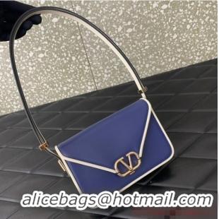 Famous Brand VALENTINO GARAVANI LETTER SMALL BAG 0M59 dark blue