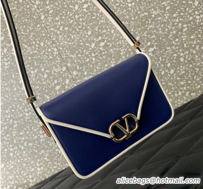 Famous Brand VALENTINO GARAVANI LETTER SMALL BAG 0M59 dark blue