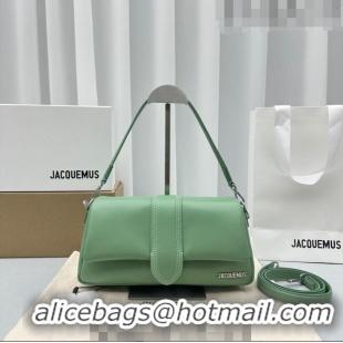 Inexpensive Jacquemus Le Bambimou Puffed Flap Bag in Soft Padded Lambskin 2084 Khaki Green 2023