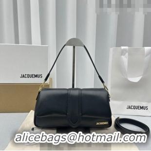 Promotional Jacquemus Le Bambimou Puffed Flap Bag in Soft Padded Lambskin 2084 Black 2023