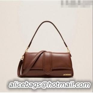 Super Quality Jacquemus Le Bambimou Puffed Flap Bag in Soft Padded Lambskin 2084 Brown 2023