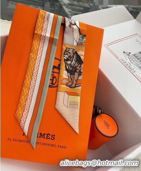 Buy Inexpensive Hermes Silk Bandeau Scarf 5x85cm H082204 Orange 2023