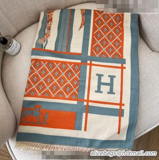 Famous Brand Hermes Long Scarf 65x180cm H08231 Orange 2023