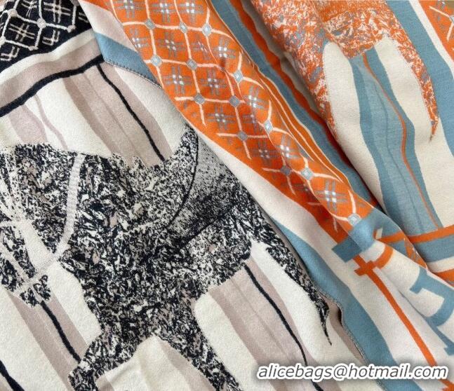 Famous Brand Hermes Long Scarf 65x180cm H08231 Orange 2023