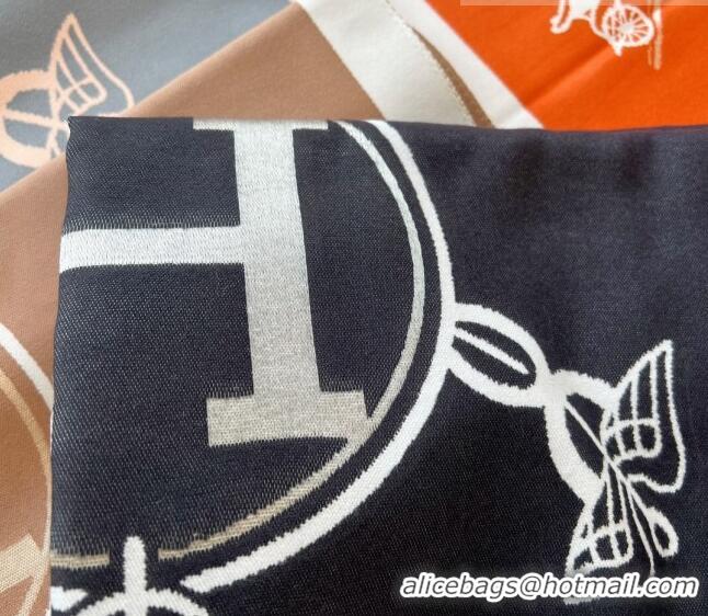 Unique Discount Hermes Long Scarf 65x180cm H08232 Black 2023