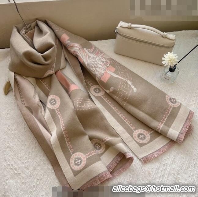 Good Quality Hermes Long Scarf 65x180cm H08233 Beige 2023