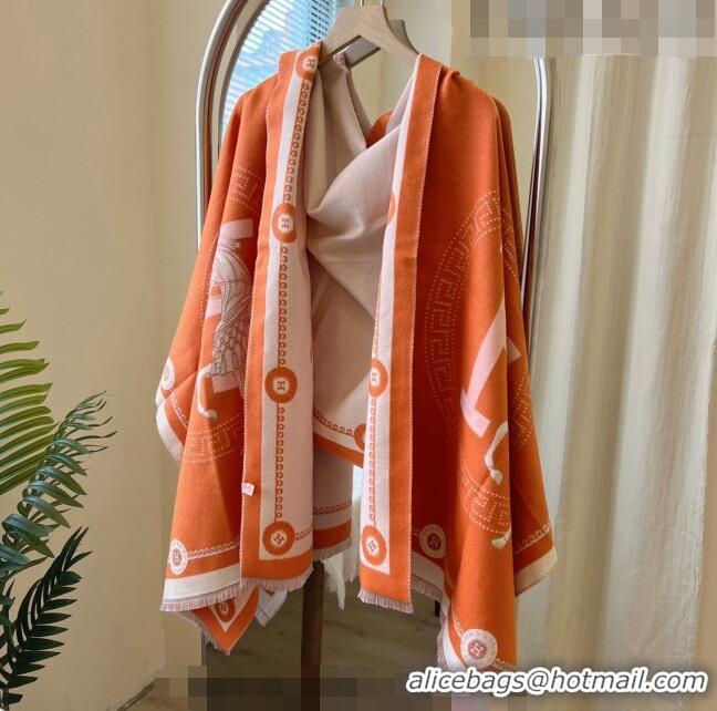 Traditional Specials Hermes Long Scarf 65x180cm H08233 Orange 2023