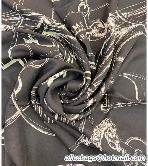 Unique Discount Hermes Silk Sqaure Scarf 90x90cm 0905 Black/White 2023