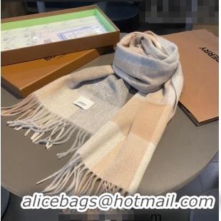 Super Quality Burberry Cashmere Long Scarf 30x180cm BR09051 Grey 2023