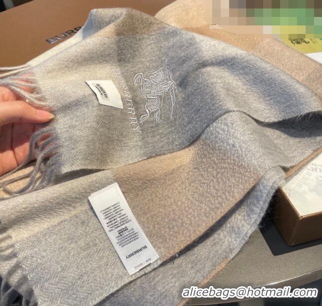 Super Quality Burberry Cashmere Long Scarf 30x180cm BR09051 Grey 2023