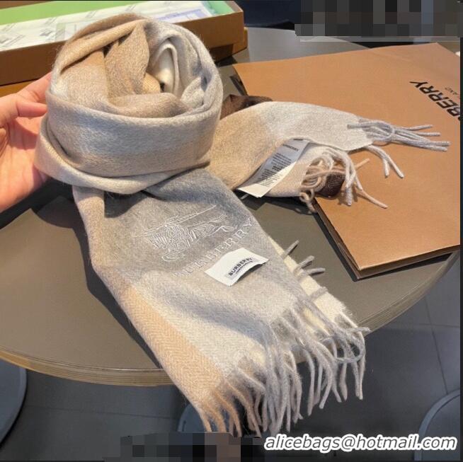 Super Quality Burberry Cashmere Long Scarf 30x180cm BR09051 Grey 2023