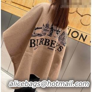 Unique Grade Burberry Cashmere Cape BR09053 Brown 2023