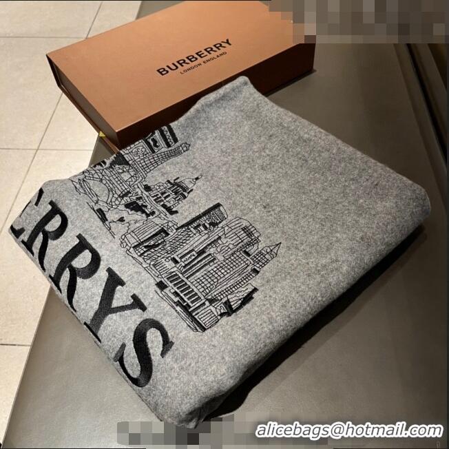 Unique Discount Burberry Cashmere Cape BR09053 Grey 2023