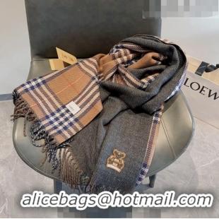 New Style Burberry Check Long Scarf 70x185cm BR09054 Brown 2023