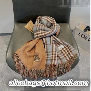 Inexpensive Burberry Check Long Scarf 70x185cm BR09054 Grey 2023