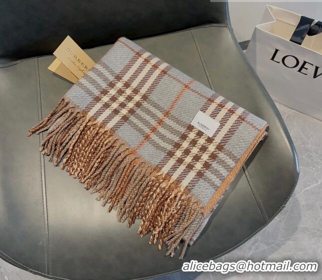 Inexpensive Burberry Check Long Scarf 70x185cm BR09054 Grey 2023