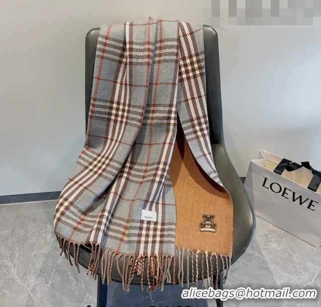 Inexpensive Burberry Check Long Scarf 70x185cm BR09054 Grey 2023