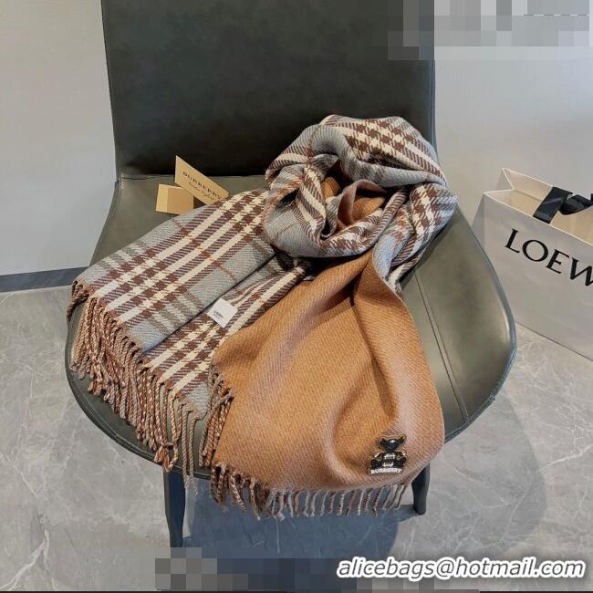 Inexpensive Burberry Check Long Scarf 70x185cm BR09054 Grey 2023