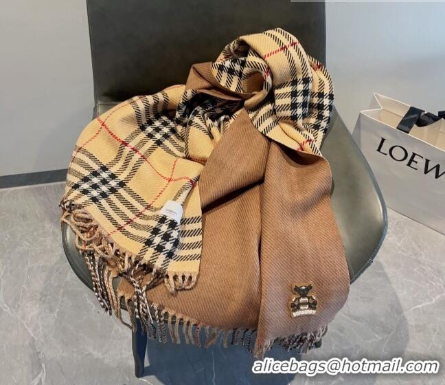 Unique Discount Burberry Check Long Scarf 70x185cm BR09054 Beige 2023