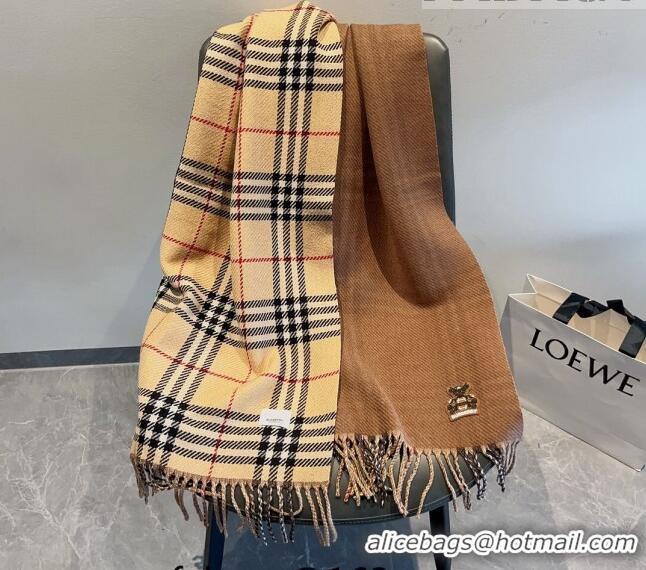 Unique Discount Burberry Check Long Scarf 70x185cm BR09054 Beige 2023