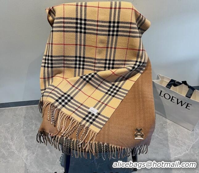 Unique Discount Burberry Check Long Scarf 70x185cm BR09054 Beige 2023