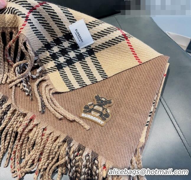 Unique Discount Burberry Check Long Scarf 70x185cm BR09054 Beige 2023