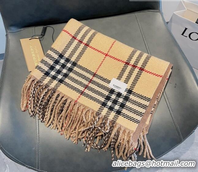 Unique Discount Burberry Check Long Scarf 70x185cm BR09054 Beige 2023