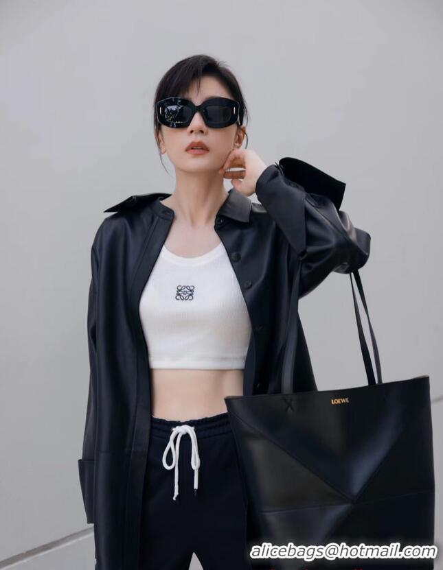 Best Price Loewe Original Leather Shoulder bag 052316 Black