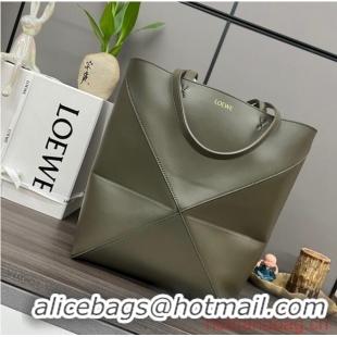 Buy Discount Loewe Original Leather Shoulder bag 052316 Khaki