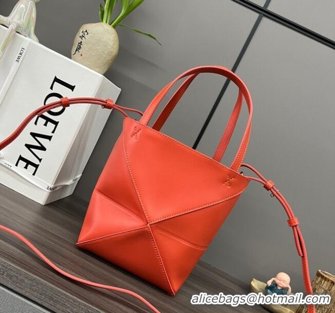 Good Taste Loewe Original Leather small Shoulder bag 052322 Orange