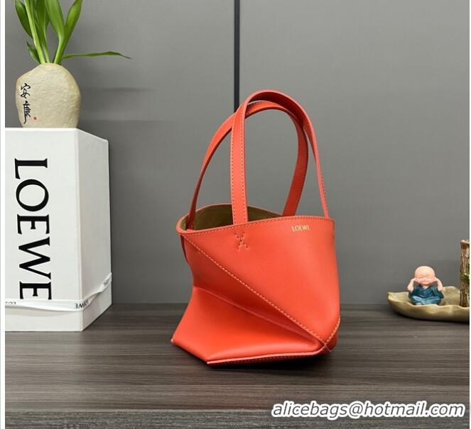 Good Taste Loewe Original Leather small Shoulder bag 052322 Orange