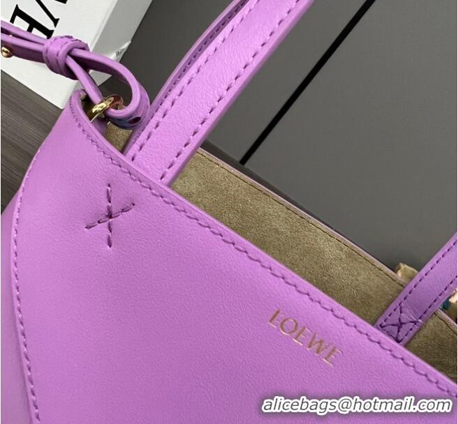 Grade Design Loewe Original Leather small Shoulder bag 052322 Purple