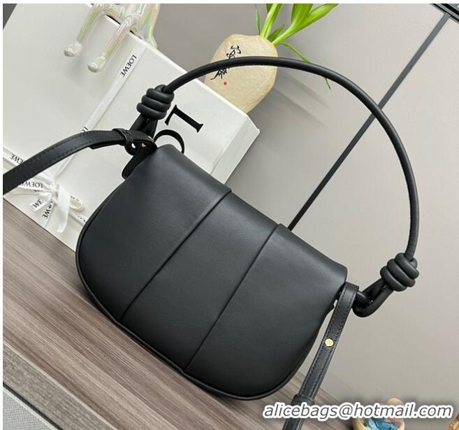 Promotional Loewe Original Leather Shoulder bag 062317 Black