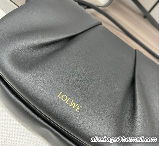 Promotional Loewe Original Leather Shoulder bag 062317 Black