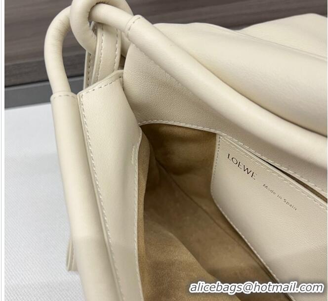 Famous Brand Loewe Original Leather Shoulder bag 062317 Cream