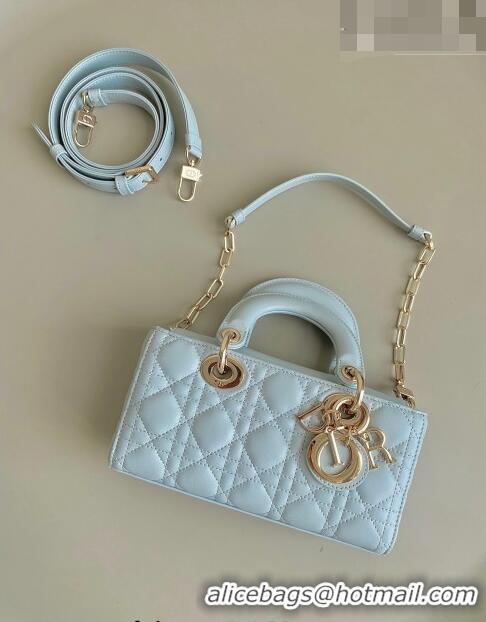 Buy Discount Dior Small Lady D-Joy Bag in Placid Blue Cannage Lambskin CD8056 2023