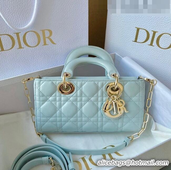 Buy Discount Dior Small Lady D-Joy Bag in Placid Blue Cannage Lambskin CD8056 2023