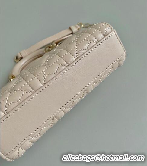 Top Quality Dior Lady D-Joy Micro Bag in Cannage Lambskin with Heart Motif Sand CD8057 Beige 2023