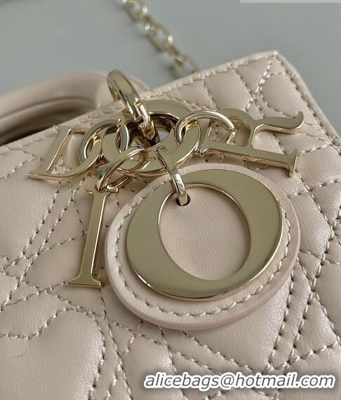 Top Quality Dior Lady D-Joy Micro Bag in Cannage Lambskin with Heart Motif Sand CD8057 Beige 2023