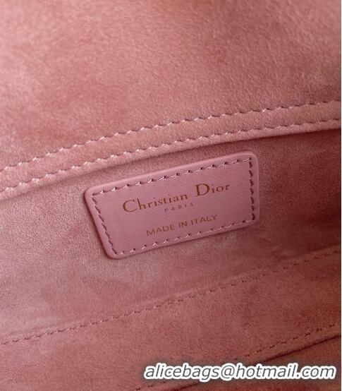 Inexpensive Dior Lady D-Joy Micro Bag in Cannage Lambskin with Heart Motif Antique CD8058 Pink 2023