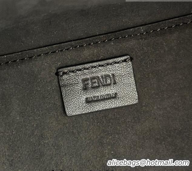 Discount Fendi Origami Mini Bag in Brown FF jacquard fabric that can be transformed F8059 2023