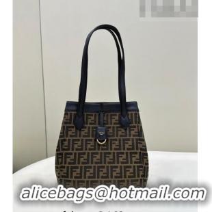 Promotional Fendi Origami Medium Bag in Brown FF jacquard fabric that can be transformed F8060 2023