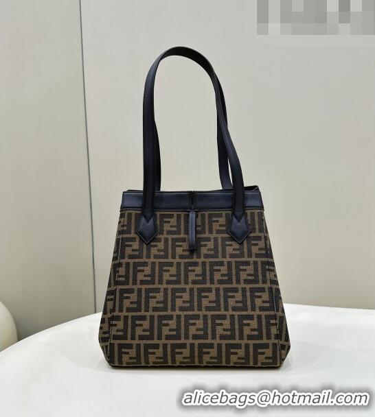 Promotional Fendi Origami Medium Bag in Brown FF jacquard fabric that can be transformed F8060 2023