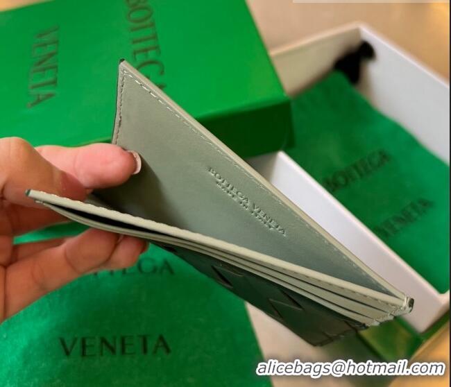 Promotional Bottega Veneta Intrecciato Leather Credit Card Case 749449 Dark Green/ Travertine 2023