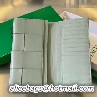 Cheapest Bottega Veneta Intrecciato Leather Long Wallet 679845 Light Sage Green 2023