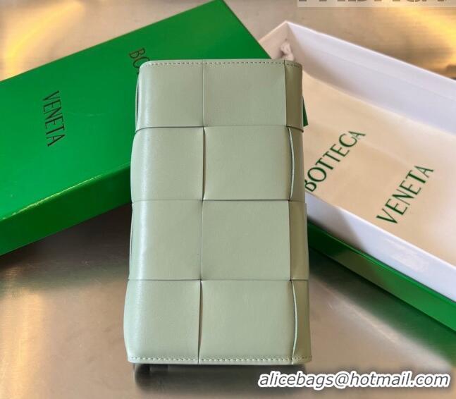 Cheapest Bottega Veneta Intrecciato Leather Long Wallet 679845 Light Sage Green 2023