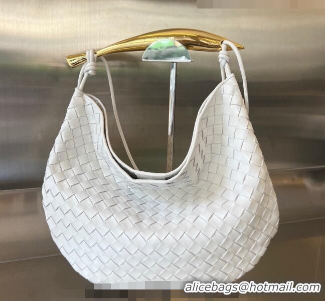 Trendy Design Bottega Veneta Medium Sardine Bag in Intrecciato Leather 754988 White 2023