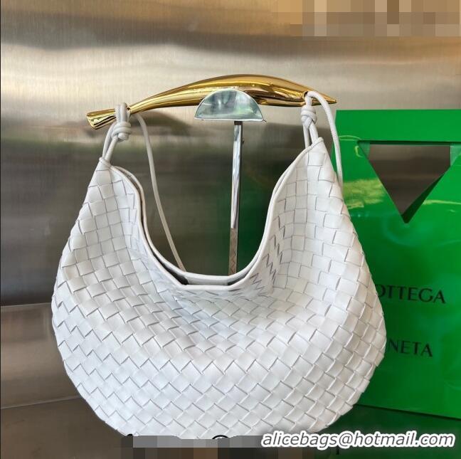 Trendy Design Bottega Veneta Medium Sardine Bag in Intrecciato Leather 754988 White 2023